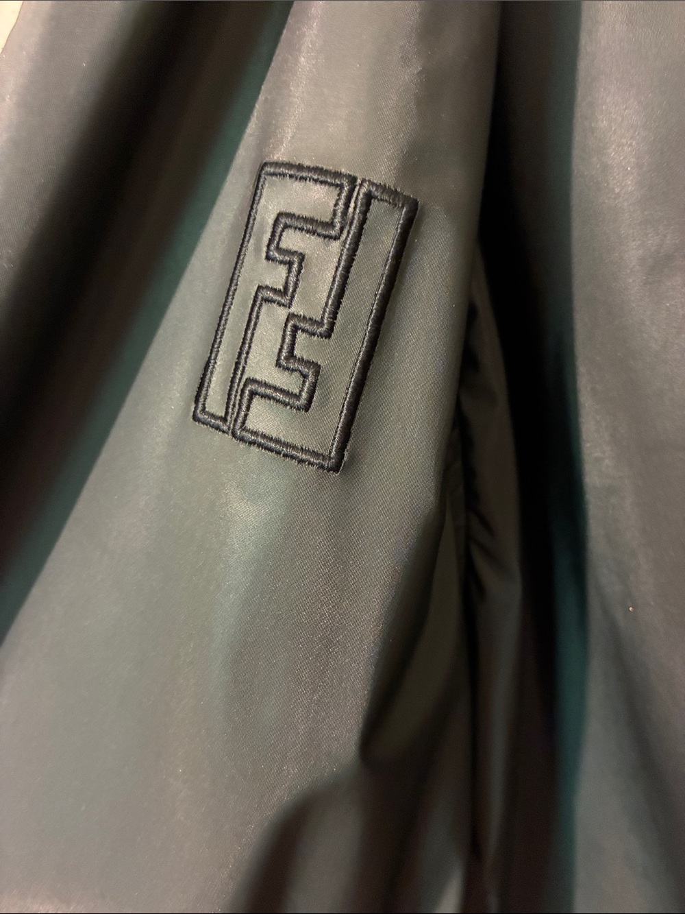 Fendi Brown FF Logo Hooded Windbreaker Jacket - Picture 2 of 16